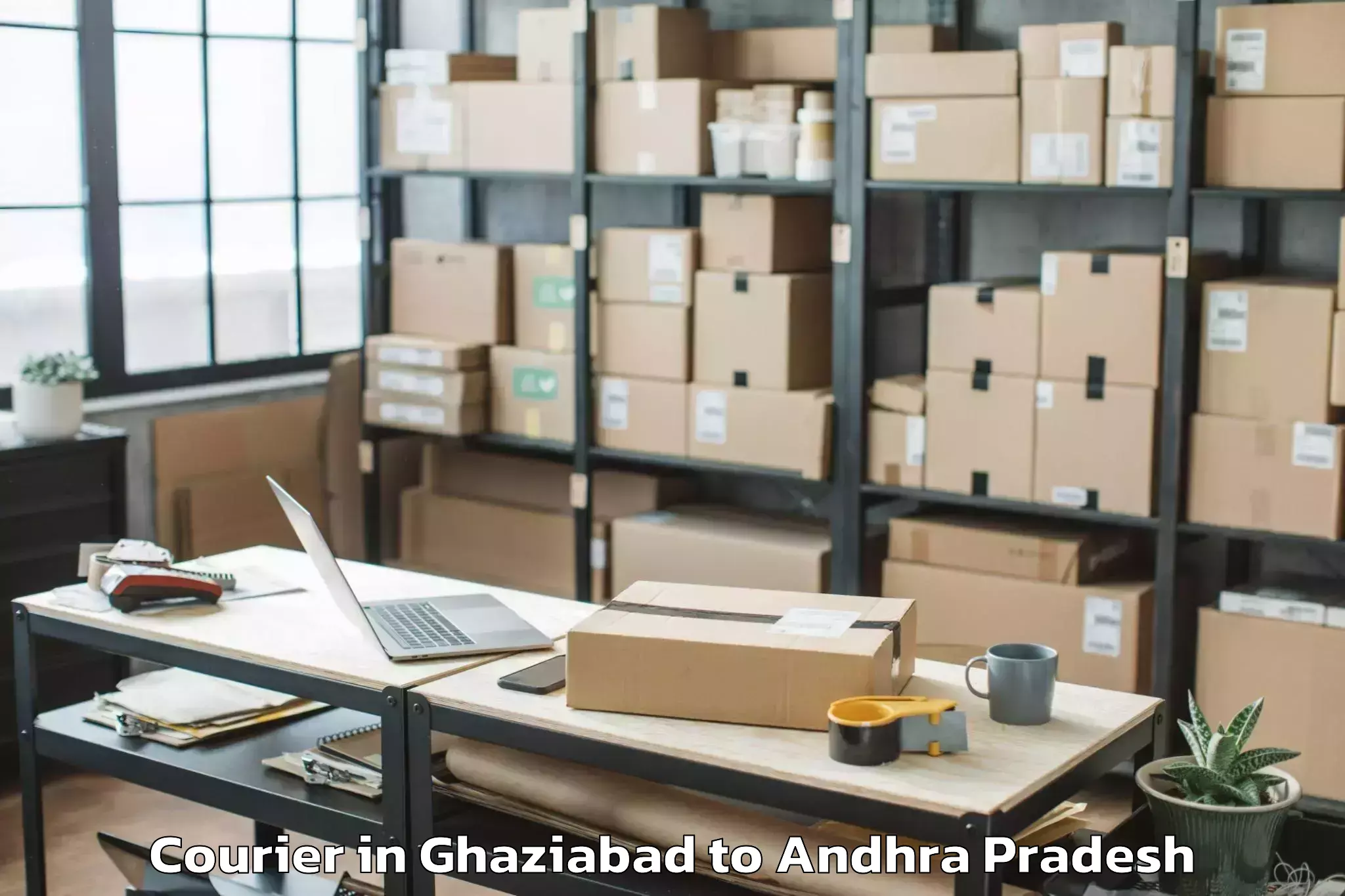 Trusted Ghaziabad to Seethampeta Courier